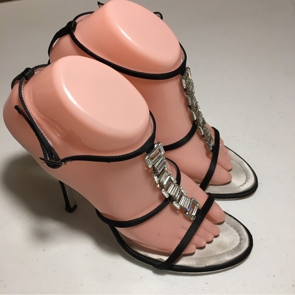 Giuseppe Zanoth Design Sandal Heels Shoes Size 40 SB-BH - Picture 1 of 13